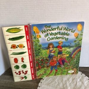 Vtg Children's Vegetable Gardening Book with Seeds